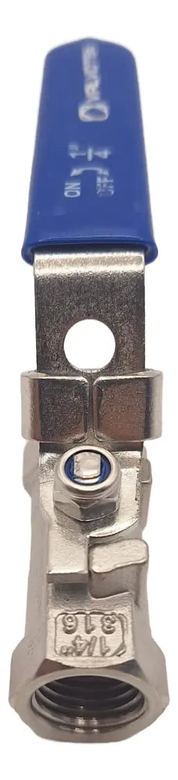 Válvula de Bola 1/4" 1000# NPT Inox 1 Pza RP - VALVOTEK
